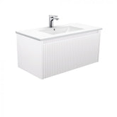 Fienza 900mm Dolce Alina Wall Hung Vanity - Satin White